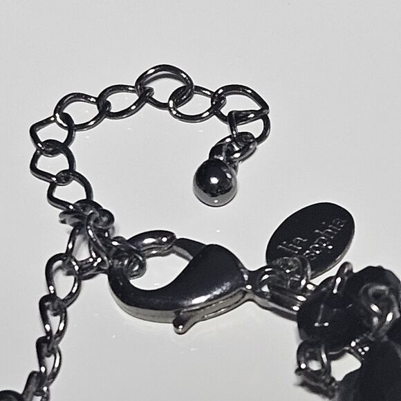 **Sale** Lia Sophia "Katie" Hematite Freshwater Pearl Multi-Strand Neck 22-25" - Picture 9 of 13